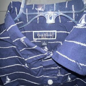 Club Room Men's Nautical Navy Shirt